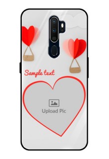 Oppo A5 2020 Custom Glass Mobile Case  - Parachute Love Design