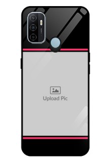 Oppo A53 Custom Glass Mobile Case  - with Add Text Design