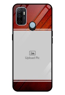 Oppo A53 Personalized Glass Phone Case  - Leather Phone Case Design