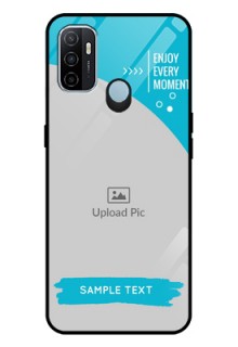 Oppo A53 Custom Glass Mobile Case  - Happy Moment Design