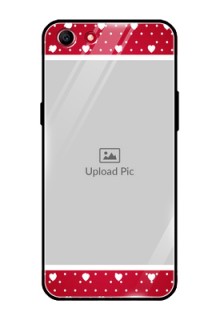 Oppo A83 Photo Printing on Glass Case  - Hearts Mobile Case Design