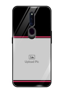 Oppo F11 Pro Custom Glass Mobile Case  - with Add Text Design