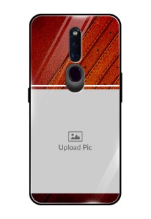 Oppo F11 Pro Personalized Glass Phone Case  - Leather Phone Case Design