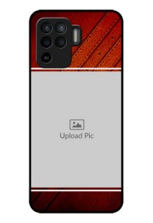 Oppo F19 Pro Personalized Glass Phone Case - Leather Phone Case Design