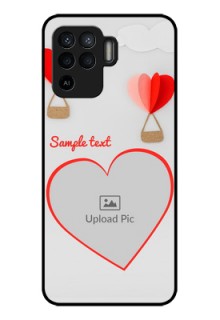 Oppo F19 Pro Custom Glass Mobile Case - Parachute Love Design