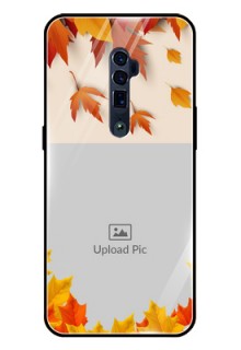 Reno 10x zoom Photo Printing on Glass Case  - Autumn Maple Leaves Design