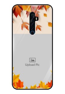 Oppo Reno 2Z Photo Printing on Glass Case  - Autumn Maple Leaves Design