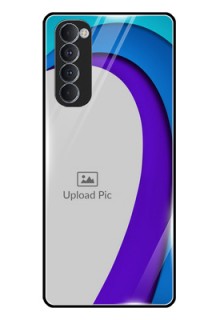 Oppo Reno 4 Pro Photo Printing on Glass Case  - Simple Pattern Design