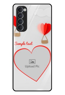 Oppo Reno 4 Pro Custom Glass Mobile Case  - Parachute Love Design