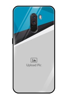 Pcoco F1 Photo Printing on Glass Case  - Simple Pattern Photo Upload Design