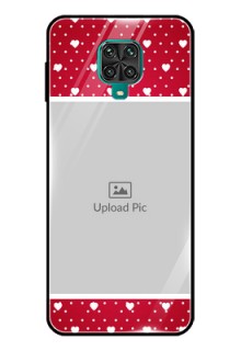 Poco M2 Pro Photo Printing on Glass Case  - Hearts Mobile Case Design