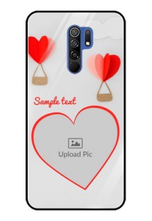 Poco M2 Custom Glass Mobile Case  - Parachute Love Design