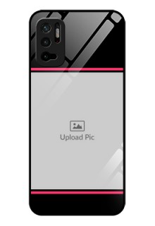 Poco M3 Pro 5G Custom Glass Mobile Case - with Add Text Design