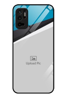Poco M3 Pro 5G Photo Printing on Glass Case - Simple Pattern Photo Upload Design