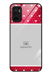 Poco M3 Pro 5G Photo Printing on Glass Case - Hearts Mobile Case Design