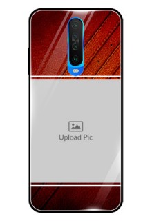 Poco X2 Personalized Glass Phone Case  - Leather Phone Case Design