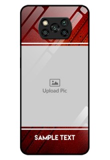 Poco X3 Pro Personalized Glass Phone Case  - Leather Phone Case Design