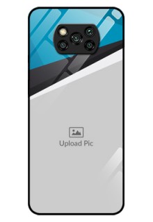 Poco X3 Pro Photo Printing on Glass Case  - Simple Pattern Photo Upload Design