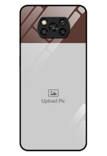 Poco X3 Custom Glass Mobile Case  - Elegant Case Design