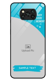 Poco X3 Custom Glass Mobile Case  - Happy Moment Design