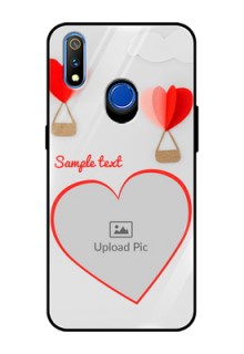 Realme 3 Pro Custom Glass Mobile Case  - Parachute Love Design