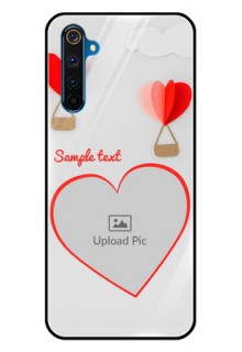 Realme 6 Pro Custom Glass Mobile Case  - Parachute Love Design