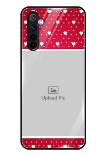 Realme 6 Photo Printing on Glass Case  - Hearts Mobile Case Design