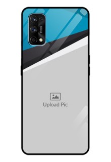 Realme 7 Pro Photo Printing on Glass Case  - Simple Pattern Photo Upload Design