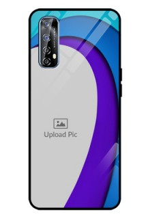 Realme 7 Photo Printing on Glass Case  - Simple Pattern Design