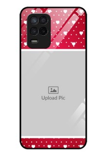 Realme 8 5G Photo Printing on Glass Case - Hearts Mobile Case Design