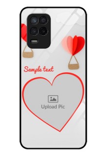 Realme 8s 5G Custom Glass Mobile Case - Parachute Love Design
