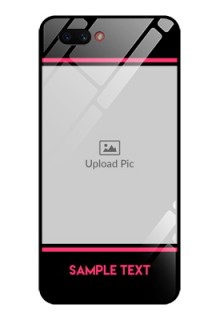 Realme C1 2019 Custom Glass Mobile Case  - with Add Text Design