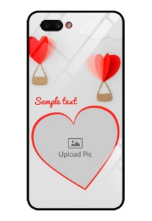 Realme C1 2019 Custom Glass Mobile Case  - Parachute Love Design