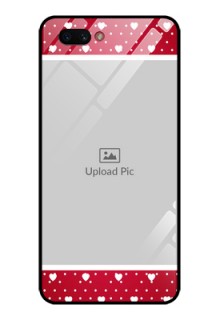 Realme C1 2019 Photo Printing on Glass Case  - Hearts Mobile Case Design