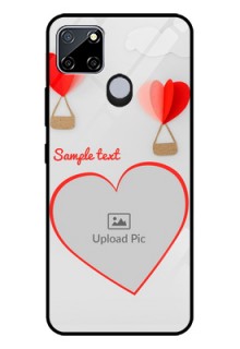 Realme C12 Custom Glass Mobile Case  - Parachute Love Design