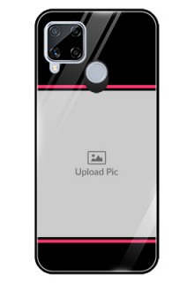 Realme C15 Custom Glass Mobile Case  - with Add Text Design