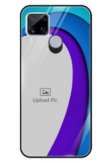 Realme C15 Photo Printing on Glass Case  - Simple Pattern Design