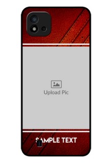 Realme C20 Personalized Glass Phone Case - Leather Phone Case Design