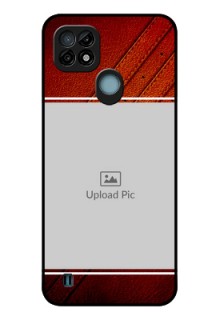 Realme C21Y Personalized Glass Phone Case - Leather Phone Case Design