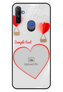 Realme Narzo 10A Custom Glass Mobile Case  - Parachute Love Design