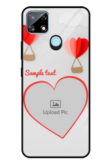 Realme Narzo 20 Custom Glass Mobile Case  - Parachute Love Design