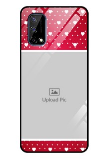 Realme Narzo 30 Pro 5G Photo Printing on Glass Case - Hearts Mobile Case Design