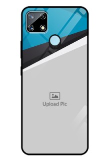 Narzo 30A Photo Printing on Glass Case  - Simple Pattern Photo Upload Design