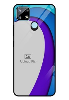 Narzo 30A Photo Printing on Glass Case  - Simple Pattern Design