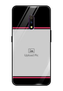 Realme X Custom Glass Mobile Case  - with Add Text Design