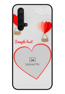 Realme X3 Super Zoom Custom Glass Mobile Case - Parachute Love Design