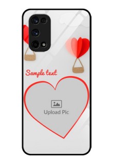 Realme X7 Pro Custom Glass Mobile Case  - Parachute Love Design