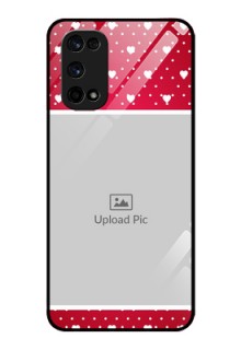 Realme X7 Pro Photo Printing on Glass Case  - Hearts Mobile Case Design