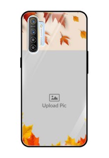 Realme XT Photo Printing on Glass Case  - Autumn Maple Leaves Design