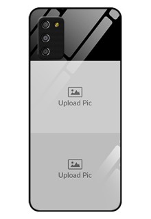 Galaxy A03s 2 Images on Glass Phone Cover